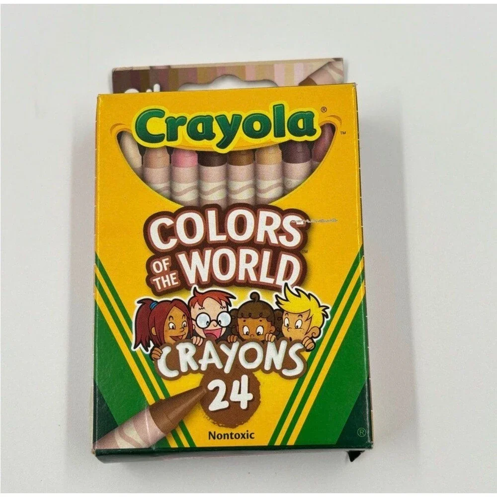 Crayola Colors of the World Crayons 24 Count Skin Tone Shades Diversity NWOT